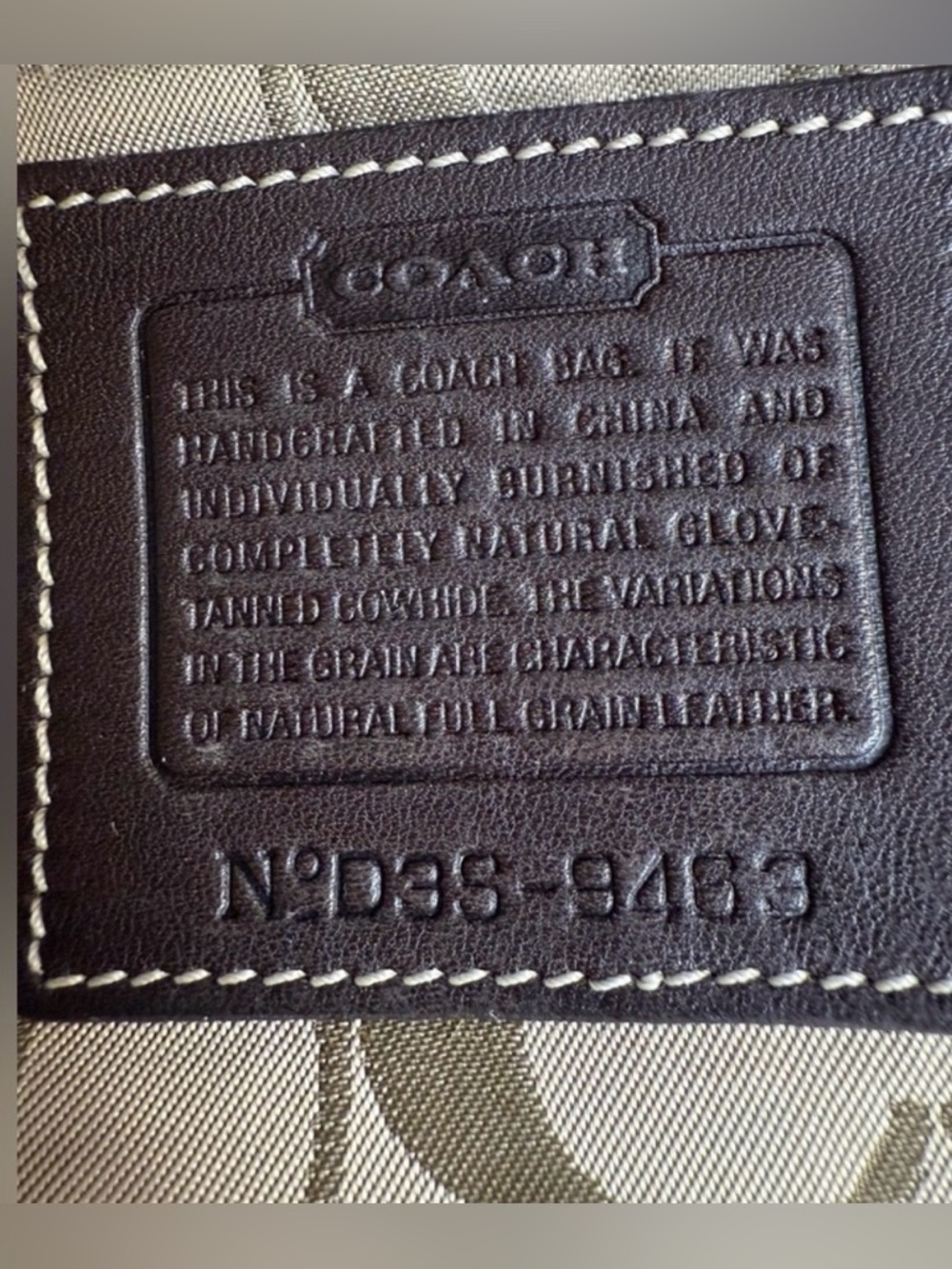 Coach 9463 Vintage Y2K Soho Small Drawstring Bag (Tan) - GUC - Picture 2 of 9